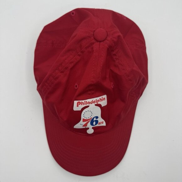 Mitchell & Ness Philadelphia 76ers Core Basic Red Adjustable Snapback Hat Cap - Picture 12 of 12